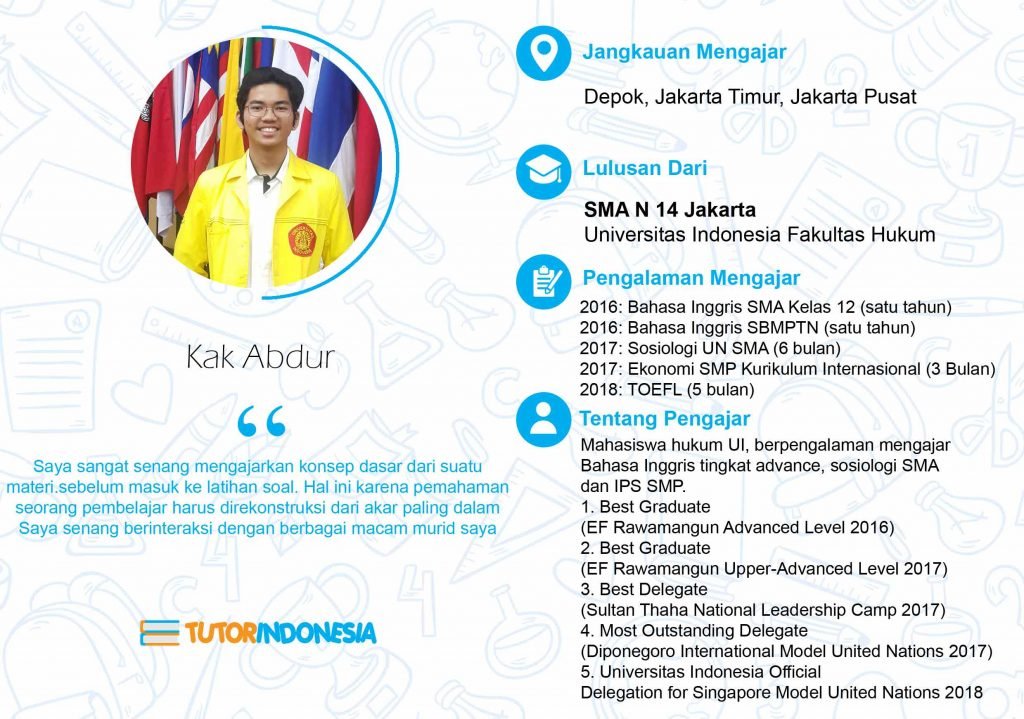 profil guru les privat tutorindonesia