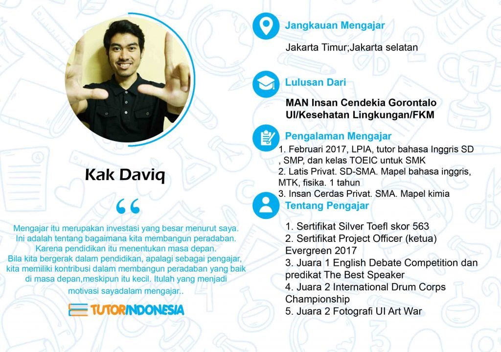 profil guru les privat tutorindonesia