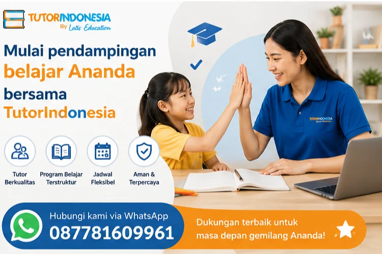 Mulai pendampingan belajar Ananda bersama TutorIndonesia