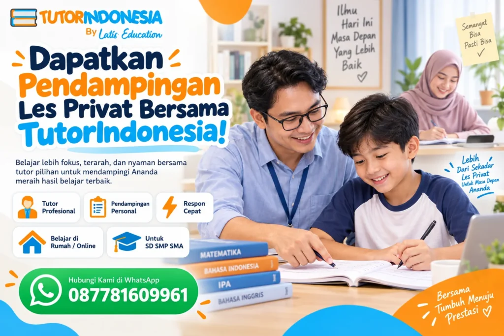 Dapatkan Pendampingan Les Privat Bersama TutorIndonesia!