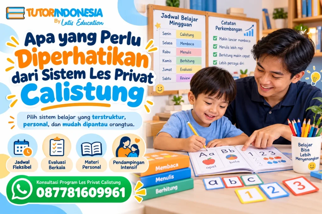 Apa yang Perlu Diperhatikan dari Sistem Les Privat Calistung?
